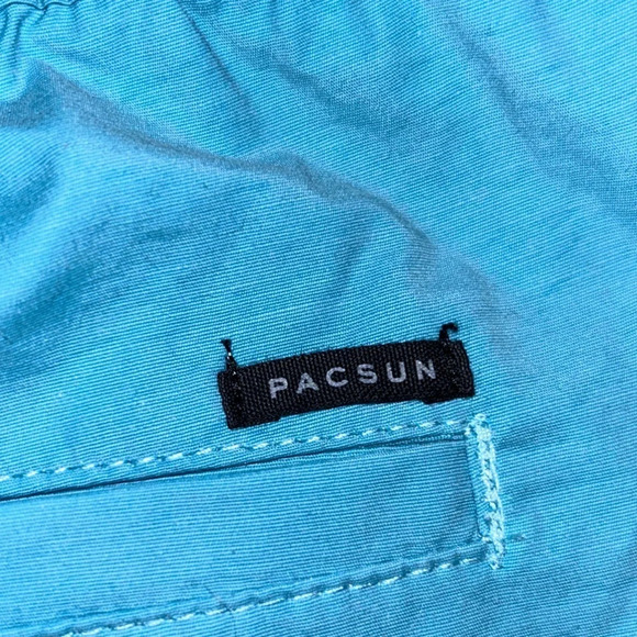 Pacsun Volley Swim Trunks Blue Men’s Large - Picture 5 of 7